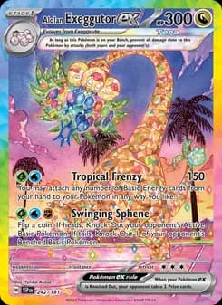 Alolan Exeggutor ex card image