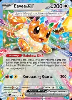 Eevee ex Pokémon card
