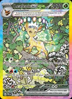 Leafeon ex Pokémon card