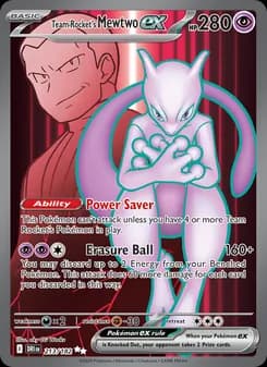 Team Rocket's Mewtwo ex Pokémon card