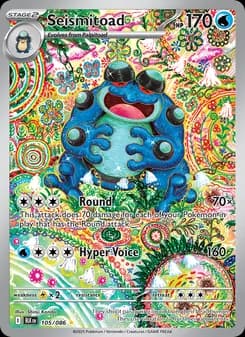 Seismitoad Pokémon card
