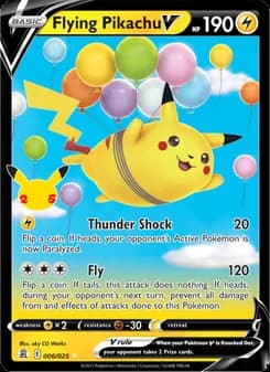 Flying Pikachu V card image