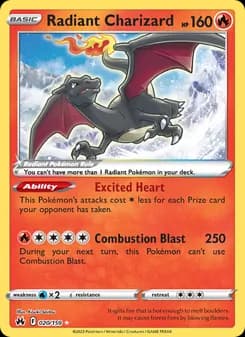 Radiant Charizard Pokémon card