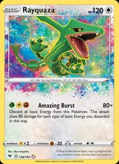 Rayquaza Pokémon card