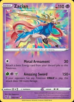 Zacian Pokémon card