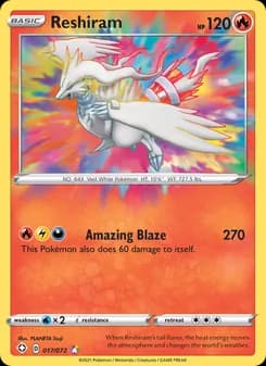 Reshiram Pokémon card