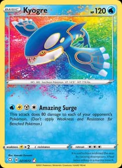 Kyogre Pokémon card