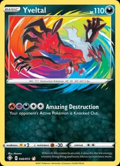 Yveltal Pokémon card