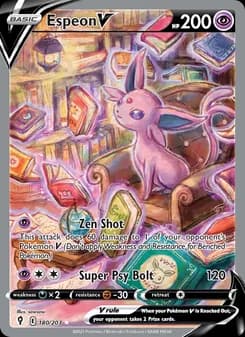 Espeon V Pokémon card