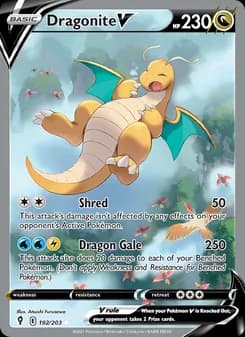 Dragonite V Pokémon card