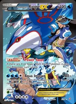 Team Aqua's Kyogre EX Pokémon card