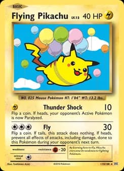 Flying Pikachu card image