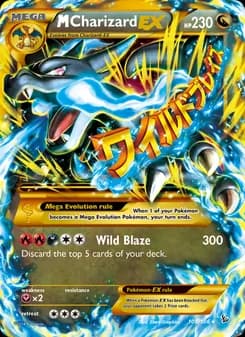 M Charizard EX Pokémon card