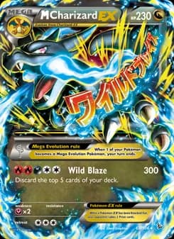M Charizard EX Pokémon card