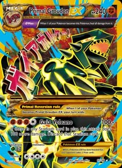 Primal Groudon EX Pokémon card