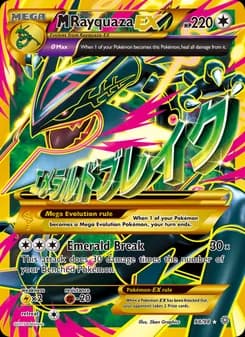 M Rayquaza EX Pokémon card