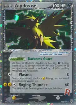 Rocket's Zapdos ex card image